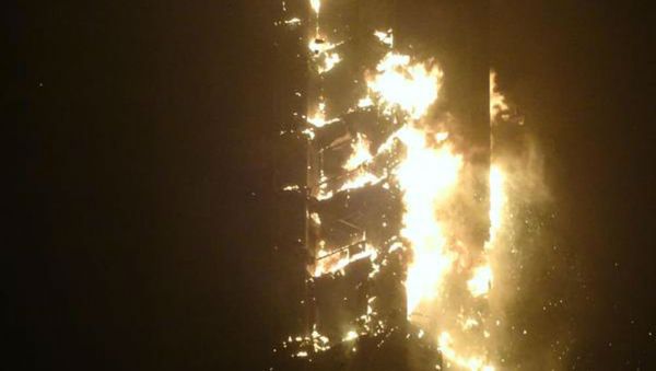 Miles de evacuados por el incendio en un rascacielos de Dubái Miles de evacuados por el incendio en un rascacielos de Dubái - Sputnik Mundo