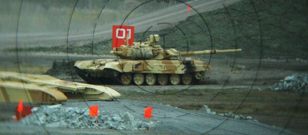 Blindado ruso T-90S,  en Russian Expo Arms-2013 - Sputnik Mundo