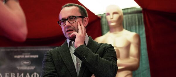 Russian director Andrey Zvyagintsev of Leviathan is interviewed during the 87th Academy Awards foreign film nominee preview at the Dolby Theatre in Hollywood Russian director Andrey Zvyagintsev of Leviathan is interviewed during the 87th Academy Awards foreign film nominee preview at the Dolby Theatre in Hollywood - Sputnik Mundo