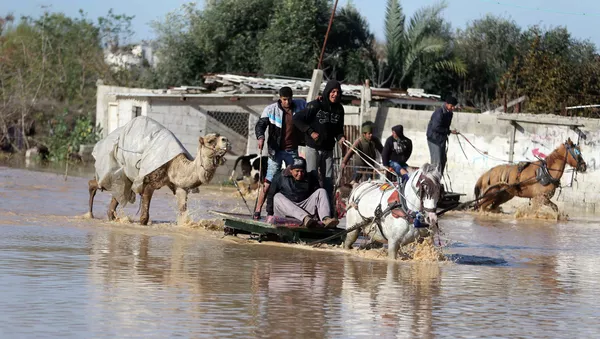 Autoridades israelíes desmienten que Gaza se haya inundado por presas de agua israelí - Sputnik Mundo