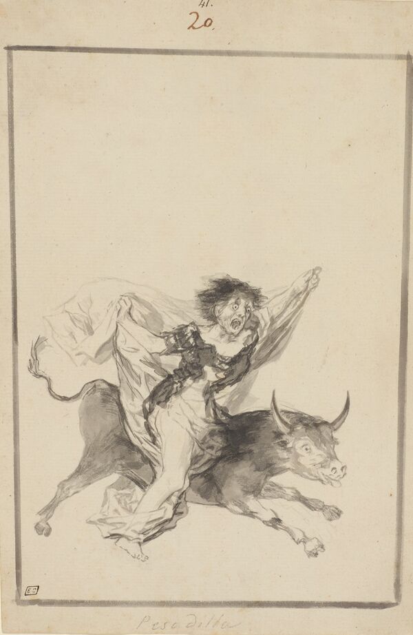 Francisco Goya (1746-1828)  Nightmare,  c. 1816-20 - Sputnik Mundo