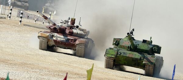 Biatlón de Tanques - Sputnik Mundo