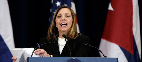 Josefina Vidal during talks between the United States and Cuba - Sputnik Mundo