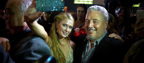 Paris Hilton y Fidel Castro Diaz-Balart - Sputnik Mundo