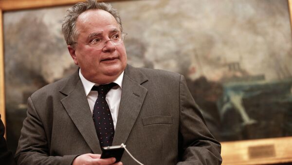 Nikos Kotzias, ministro de Exteriores de Grecia - Sputnik Mundo