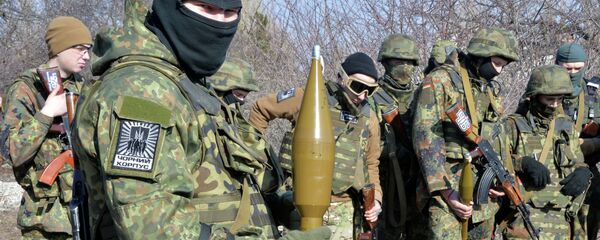 Militantes del batallón Azov - Sputnik Mundo