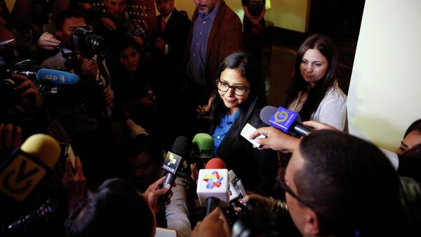 Delcy Rodríguez, ministra de Relaciones Exteriores de Venezuela Delcy Rodríguez, ministra de Relaciones Exteriores de Venezuela - Sputnik Mundo