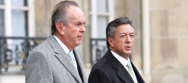 Mexican businessmen Alberto Bailleres Gonzales, from Grupo Bal, left, and Manuel Medina Mora, from Banamex - Sputnik Mundo