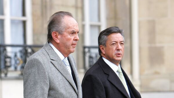 Mexican businessmen Alberto Bailleres Gonzales, from Grupo Bal, left, and Manuel Medina Mora, from Banamex - Sputnik Mundo