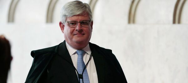 Brazil's prosecutor-general Rodrigo Janot attends a session at the Supreme Court in Brasilia February 25, 2015 - Sputnik Mundo