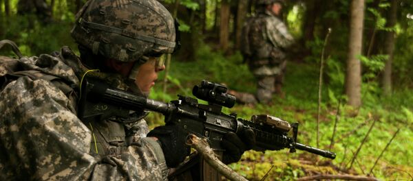 Soldado estadounidense en Estonia (Archivo) - Sputnik Mundo