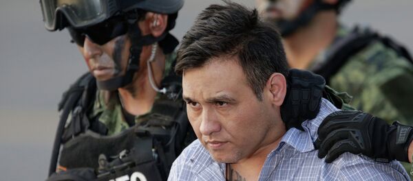Omar Trevino Morales (C), known as Z-42 and the leader of the Zetas drug cartel - Sputnik Mundo