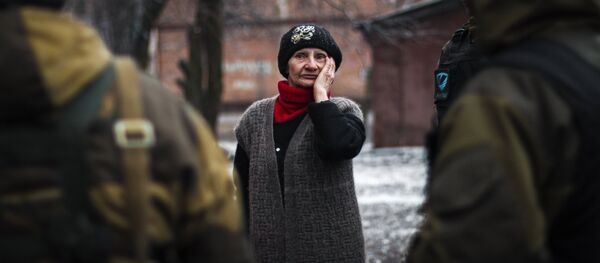 Residente local de Debáltsevo Residente local de Debáltsevo - Sputnik Mundo