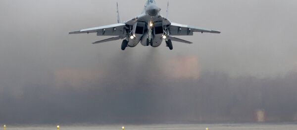 Взлет боевого истребителя Миг-29СМТ - Sputnik Mundo