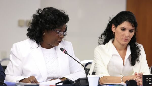 Berta Soler y Zayli Navarro (Damas de Blanco) - Sputnik Mundo