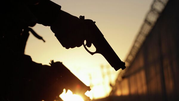 Members of the Fuerza Civil (Civil Force) police unit check their weapons - Sputnik Mundo