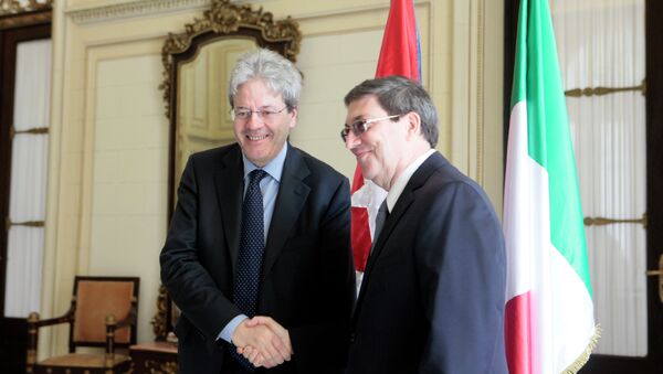 Visita oficial del Canciller de Italia a Cuba - Sputnik Mundo