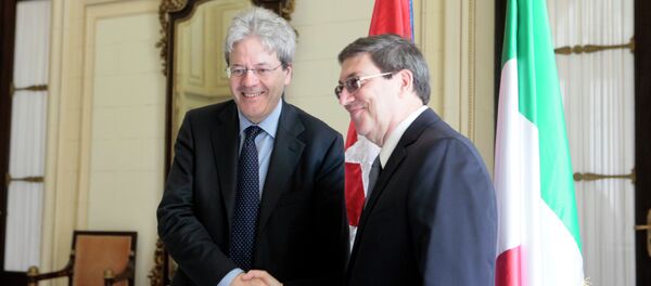 Visita oficial del Canciller de Italia a Cuba - Sputnik Mundo