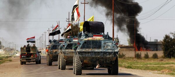 Vehículos blindados de las fuerzas de seguridad iraquíes Vehículos blindados de las fuerzas de seguridad iraquíes - Sputnik Mundo