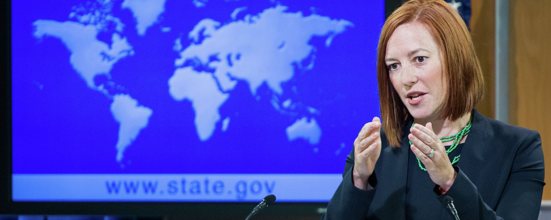 La portavoz del Departamento de Estado de EEUU, Jen Psaki La portavoz del Departamento de Estado de EEUU, Jen Psaki - Sputnik Mundo, 1920, 07.03.2022