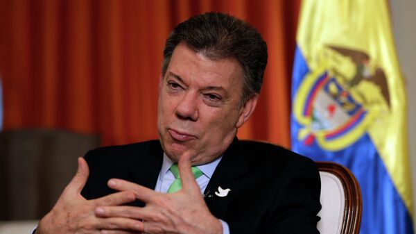 Juan Manuel Santos, presidente de Colombia - Sputnik Mundo