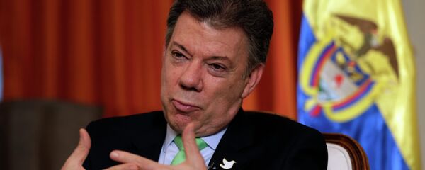 Juan Manuel Santos, presidente de Colombia - Sputnik Mundo
