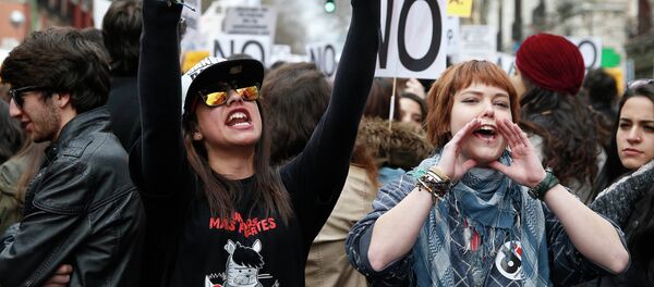 Huelga estudiantil nacional en Madrid (Archivo) - Sputnik Mundo