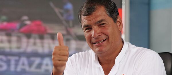 Rafael Correa, presidente de Ecuador Rafael Correa, presidente de Ecuador - Sputnik Mundo
