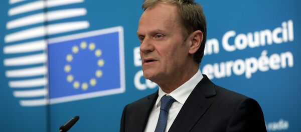European Council President Donald Tusk addresses a news conference in European Union leaders summit in Brussels - Sputnik Mundo
