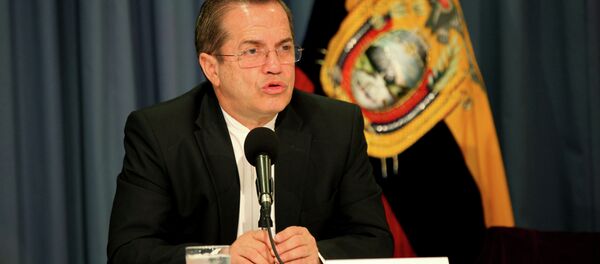 Ricardo Patiño, ministro de Relaciones Exteriores de Ecuador - Sputnik Mundo