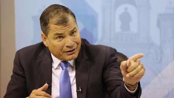 Rafael Correa, expresidente de Ecuador - Sputnik Mundo