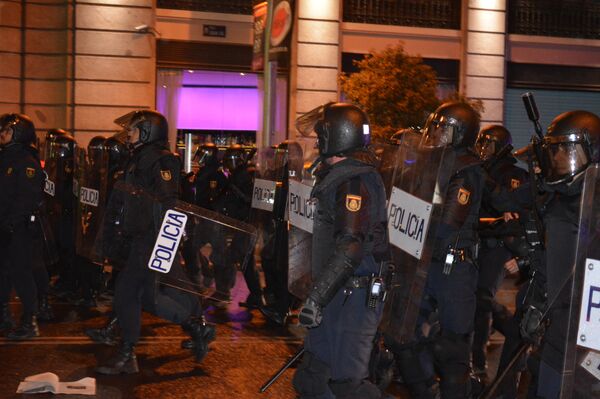 Policía en la Marcha de la Dignidad en Madrid - Sputnik Mundo