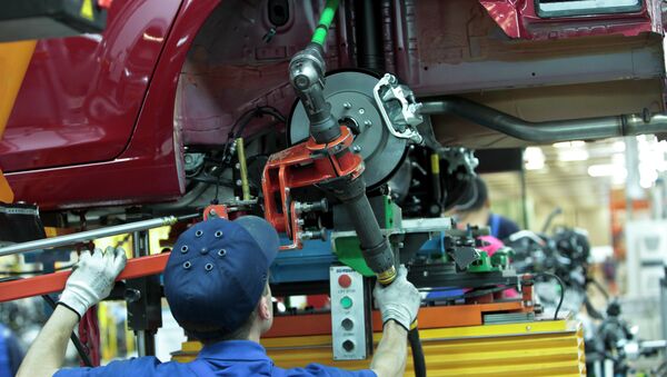 Planta de General Motors en San Petersburgo Planta de General Motors en San Petersburgo - Sputnik Mundo