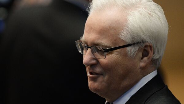 Vitali Churkin, representante permanente de Rusia ante la ONU - Sputnik Mundo