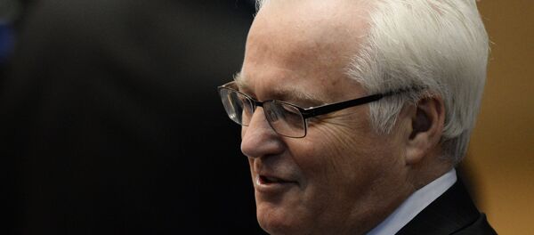 Vitali Churkin, representante permanente de Rusia ante la ONU - Sputnik Mundo