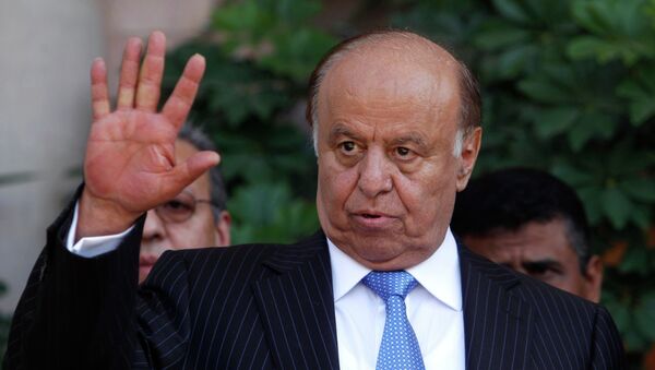 Yemen's President Abd-Rabbu Mansour Hadi gestures during a news conference in Sanaa in this November 19, 2012 file photograph. - Sputnik Mundo