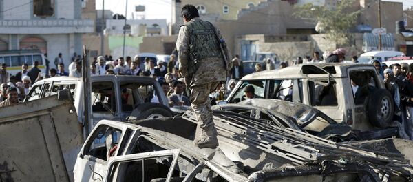 Insurgentes hutíes en Yemen Insurgentes hutíes en Yemen - Sputnik Mundo