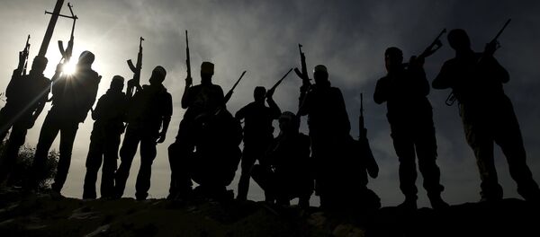 Militantes palestinos - Sputnik Mundo