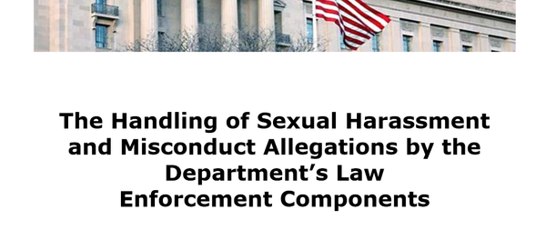 The Handling of Sexual Harassment and Misconduct Allegations by the Department's Law Enforcement Agents The Handling of Sexual Harassment and Misconduct Allegations by the Department's Law Enforcement Agents - Sputnik Mundo