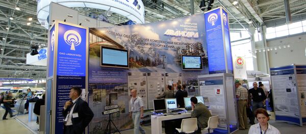 ERA GLONASS en la apertura del Salón Internacional (archivo) - Sputnik Mundo