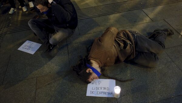 Manifestación contra la Ley Mordaza - Sputnik Mundo