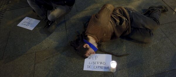 Manifestación contra la Ley Mordaza - Sputnik Mundo