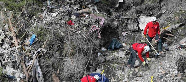 Lugar del accidente del Airbus A320 de la compañía Germanwings - Sputnik Mundo