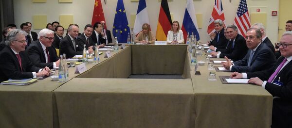 The start of negotiations P5+1 on Iran’s nuclear program, Lausanne, March 29, 2015 - Sputnik Mundo