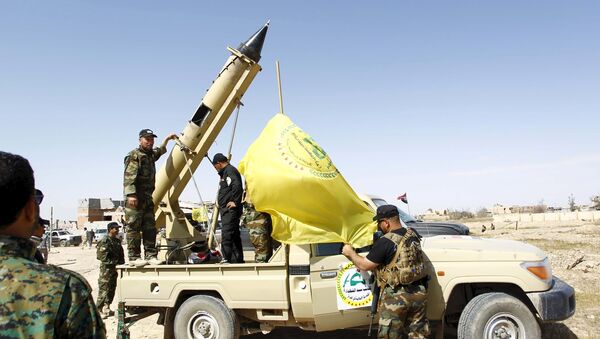 Milicias chiíes en Tikrit - Sputnik Mundo