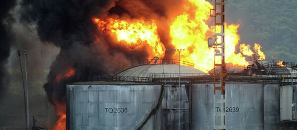 Incendio en Santos de Brasil - Sputnik Mundo