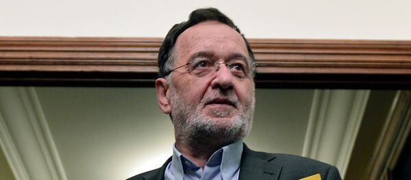 Panagiotis Lafazanis, ministro de Reconstrucción Productiva, Medio Ambiente y Energía de Grecia - Sputnik Mundo