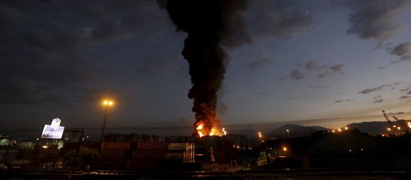 Incendio en Santos - Sputnik Mundo
