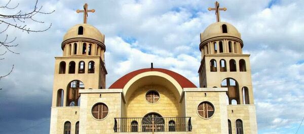 Assyrian church Saint Mary's in Tel Nasri in Khabour (Syria) attacked on Easter Sunday by ISIS - Sputnik Mundo