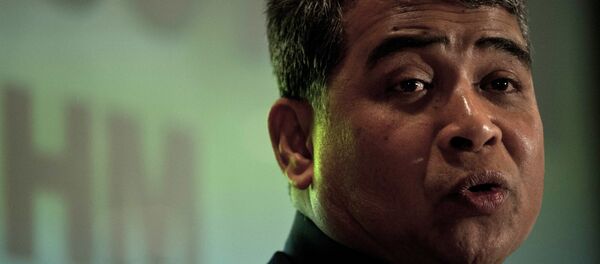 Malaysia's police chief Khalid Abu Bakar answers questions during a press conference at a hotel near Kuala Lumpur International Airport in Sepang on March 16, 2014. - Sputnik Mundo